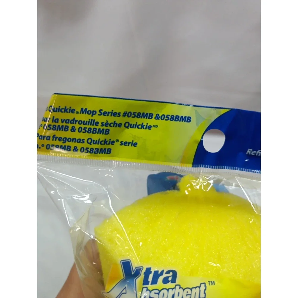2 Quickie Mop & Scrub Roller Refills Type M Fits #058MB 058BMB Anti-microbial